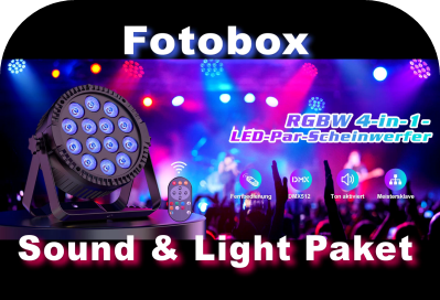 Fotobox Sound und Lichtpaket